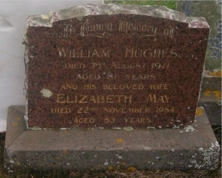 Hughes, William and Elizabeth May (Headstone)