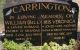Carrington, William and Iris (Headstone)